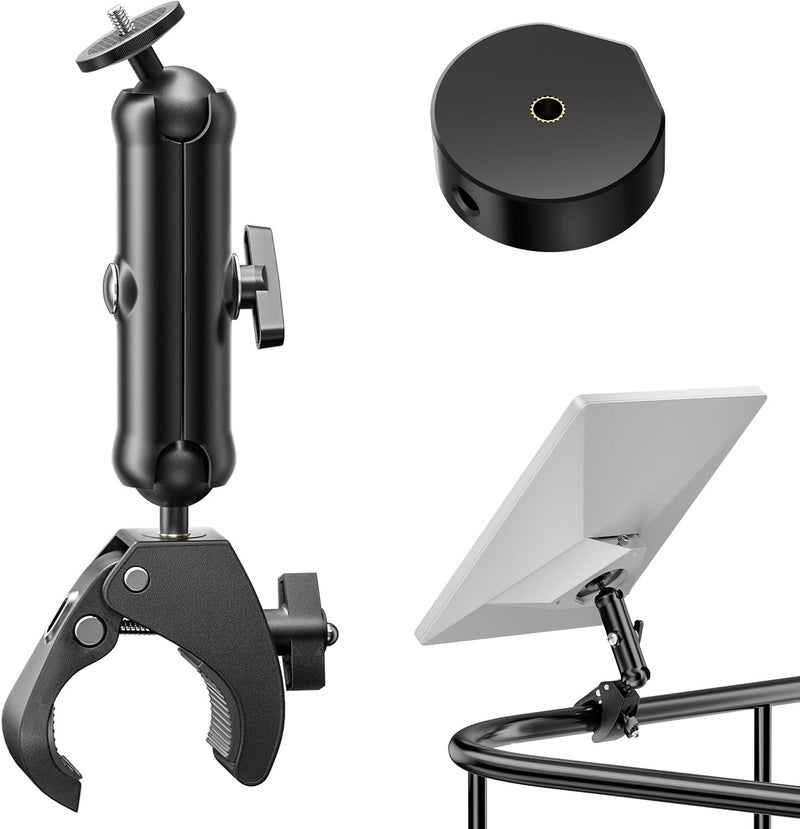 UBeesize Starlink Mini Mount 2025, Adjustable Roof Rack RV Pole Mount Kits for Starlink, Clamp Bracket Mounting Accessories for Mini Satellite Star Link, Compatible with Original Pipe Adapter - Image 1